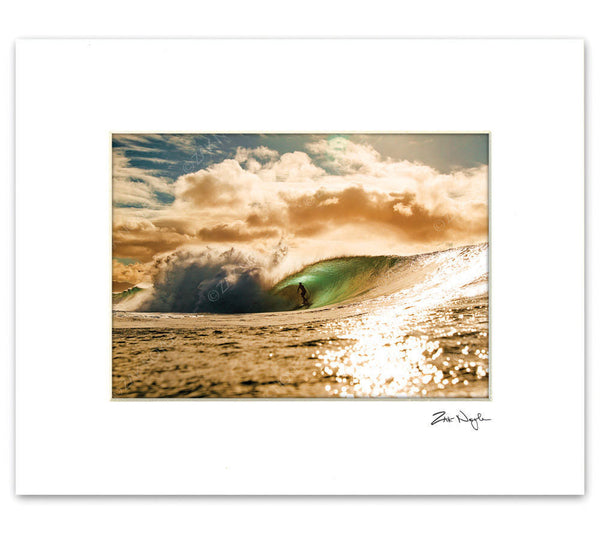Zak Noyle image of a surfer on the North Shore of Oahu