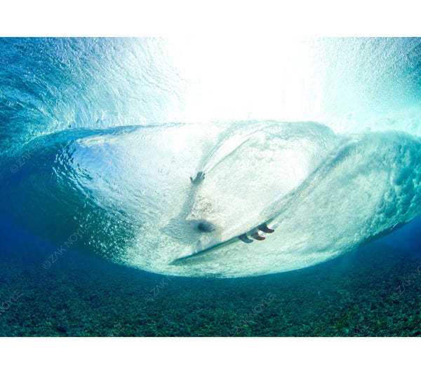 Underwater photo of a surfer