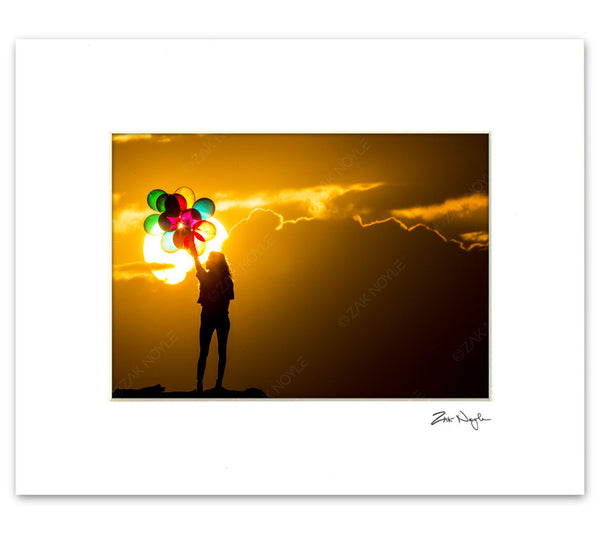 Colorful sunset photo in Hawaii