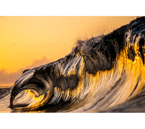 Water image of sunrise at Sandy's Beach 