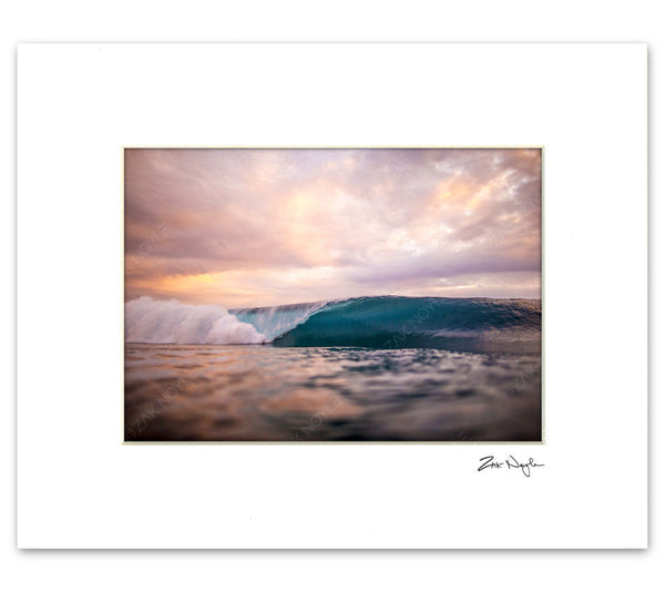 Photography of a wave breaking in Hawaii