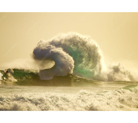 Dramatic wave image as seen in Surfer Magazine