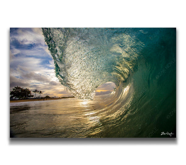 Photograph of a wave at Sandy's Beach Park on Oahu