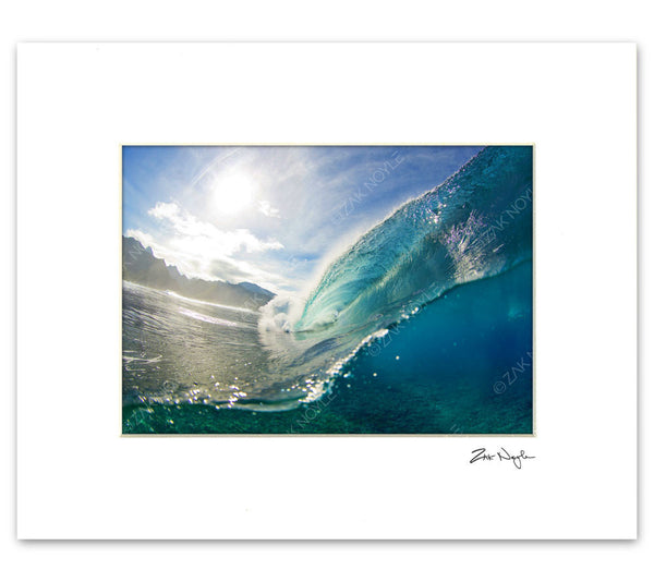 Underwater photography of a big wave on Oahu's North Shore