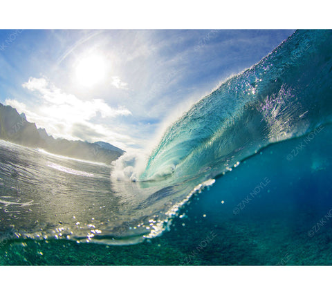 Big surf image of a wave in Hawaii