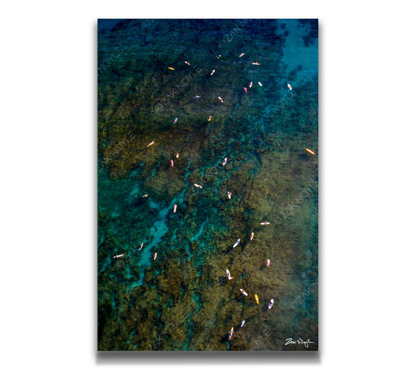 Photograph of surfers in Waikiki