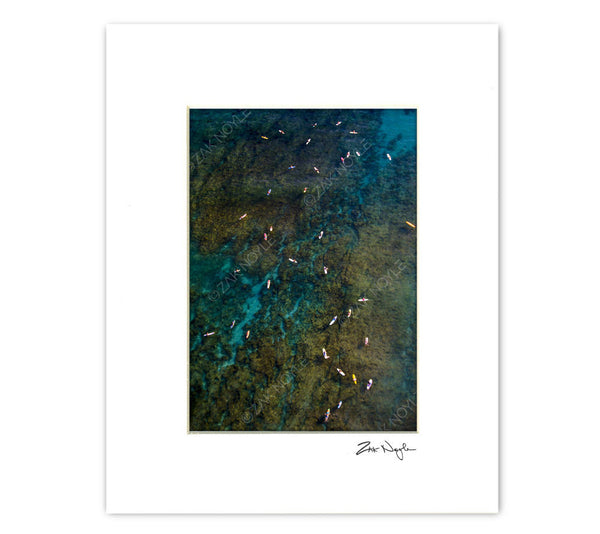 Image of surfers at popular surf break in Waikiki