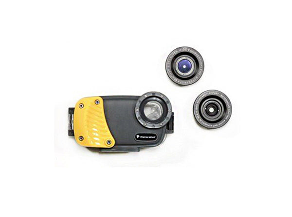 Interchangeable lenses for underwater camera housing
